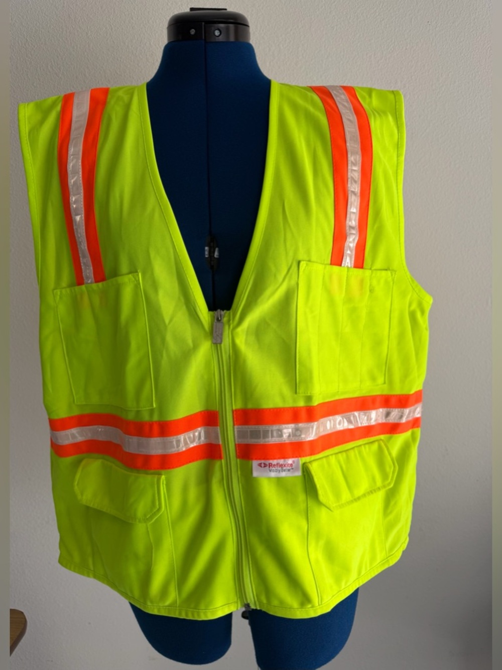 Reflexite High-Visibility Safety Vest in Neon Yellow and Orange